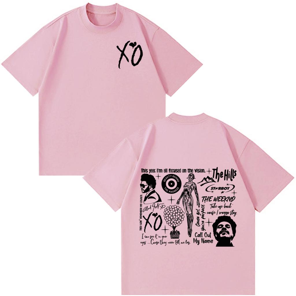 The Weeknd After Hours Til Dawn Tour 2026 Merch Camiseta Unisex Moda Unisex Camiseta de Verano Manga Corta Hiphop Camisetas Oversize