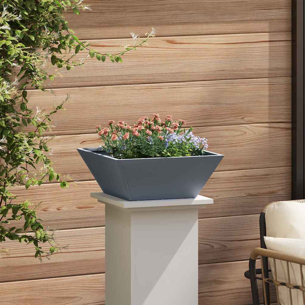 Garden Planter Anthracite Grey 40 X 40 X 15 Cm