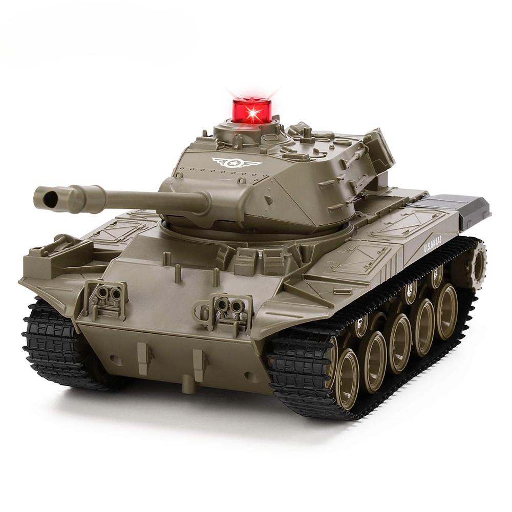 2024 Ny RC Tankmodell Leketøy 2,4G Fjernkontroll Programmerbar Spor Tank Lydeffekt Militær Tank 1/30 Fjernkontroll Billeketøy Passer for gutter Gave
