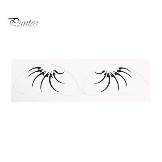 Spooky Halloween Party Supplies Makeup Eye Temporary Tattoos, Waterproof Spider Web Bat Eyeliner Scary Face Decals Shadow Tattoo Sticker for