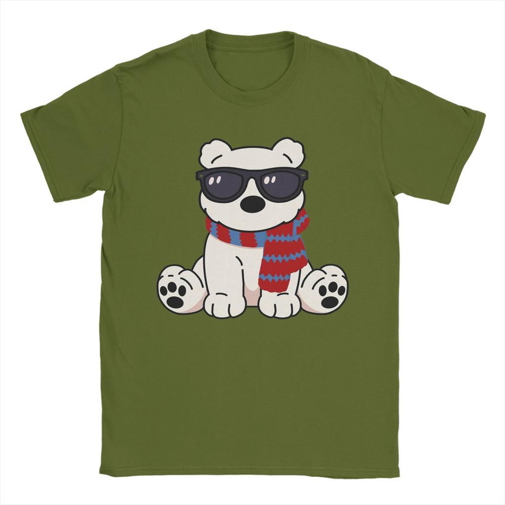 Team Conrad Junior Mint Bear T-Shirt Men Novelty Pure Cotton Tees Round Neck Short Sleeve T Shirts Printed Tops