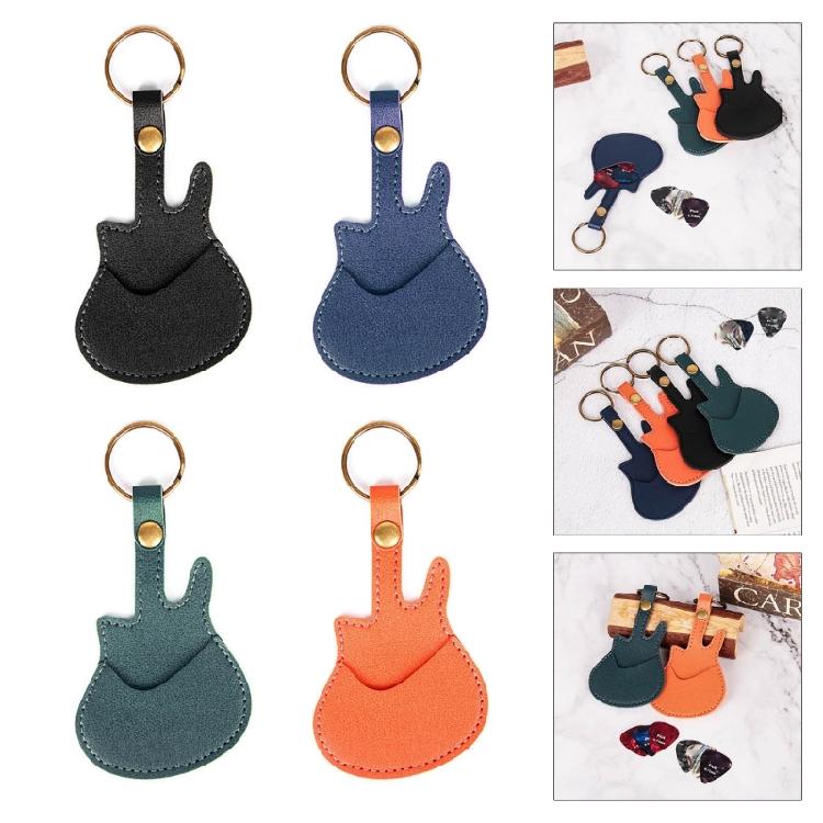 Multipurpose Guitar Pick Pouch Guitar Pick Holder Guitar Shape Pick Storage Bag Protective Pick Holder Case for Picks