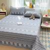 Raw Cotton Old Coarse Cloth Bed Sheet Soft Mat Three-piece Set Quilt Single Double Dormitory Printing Washable Anti-wrinkle