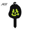 Halloween Party Festive Stakes Pumpkin Yard Sign with Stake, Glow in The Dark Cool Theme Props Spooky Silhouette Garden Stake for Outside Patio