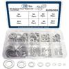 304 Stainless Steel Flat Washer Set Round Meson 180Pcs Boxed Washer M2M2.5M3M4M5M6M8M10