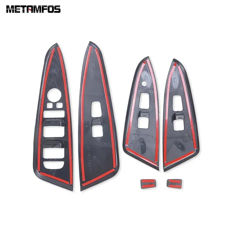 Window Lift Switch Cover Trim For Kia Sportage NQ5 -2024 2025 Carbon Fiber ide Door Armrest Frame Interior Accessories