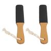 2pcs Feet Grinder Remove Callus Dead Skin Foot File Pedicure Tool with Wooden Handle U Plane