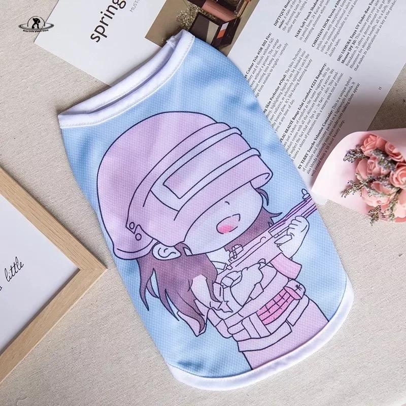 Cartoon-Welpen-Hundeweste, Sommer-Haustierkleidung für kleine Hunde, Chihuahua, Yorkshire, Malteser, Shirts, Hunde, Haustiere, Kleidung, Katzen-Outfit