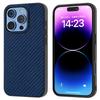 For iPhone 16 Pro Case Carbon Fiber Texture PU+PC+TPU Phone Cover