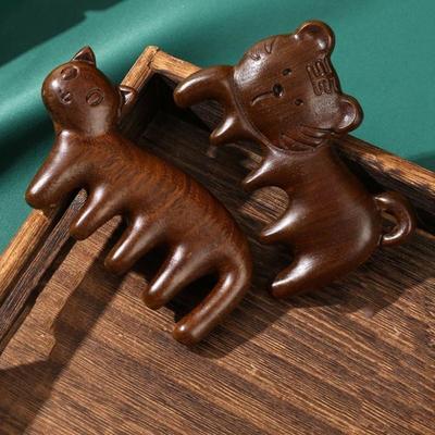 Animal Shaped Wood Therapy Massage Comb Sandalwood Meridian Combs  Health Care