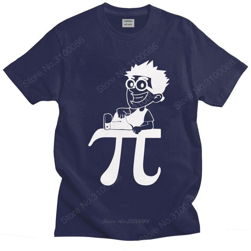 Cool Funny Pi Man T Shirt Men Short Sleeve Geek Math Tshirt Streetwear Tee Cotton Regular Fit Tshirts Gift