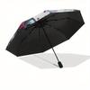 Nightmare Before Christmas,Jack Skellington Automatic Umbrella   Tri fold Portable Umbrella, Best Holiday Gift for Men and Women, Durable Ir