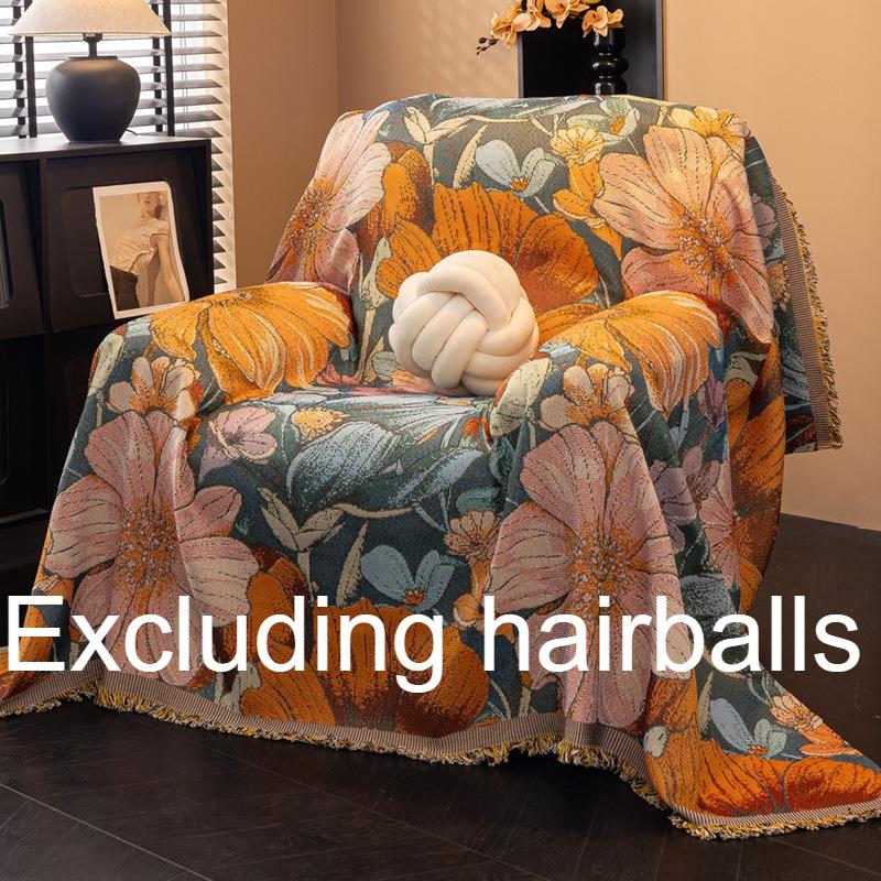 American single sofa cover cloth all inclusive sofa towel high-end Bohemian ethnic style single seat sofa cover 180X180CM