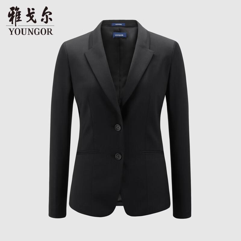 YOUNGOR Women s Long Sleeve Wool Blend Blazer