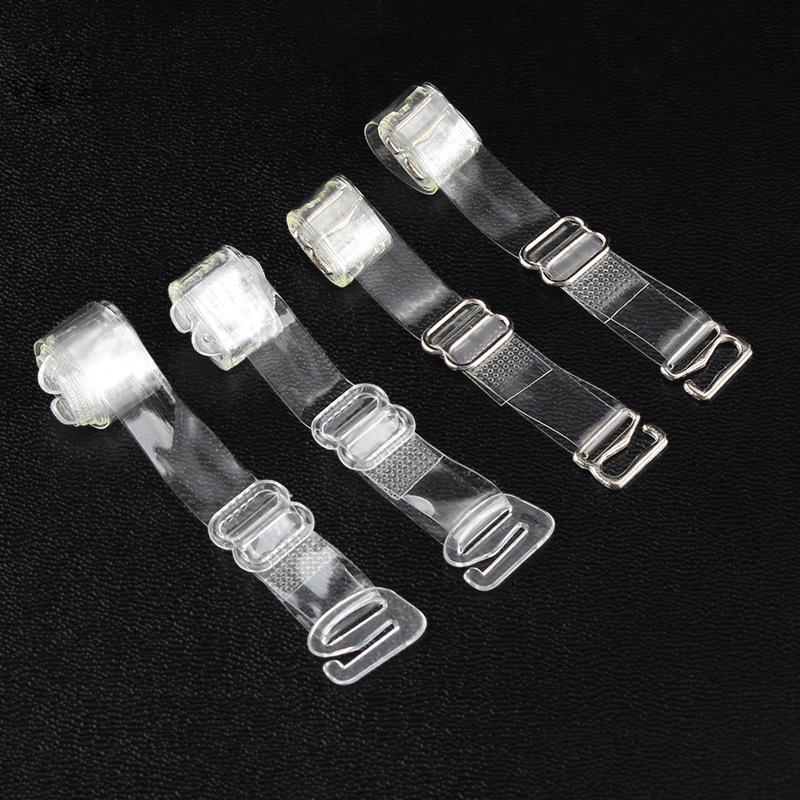 10Pcs Women's Elastic Transparent Silicone Bra Straps Adjustable Intimates Accessories