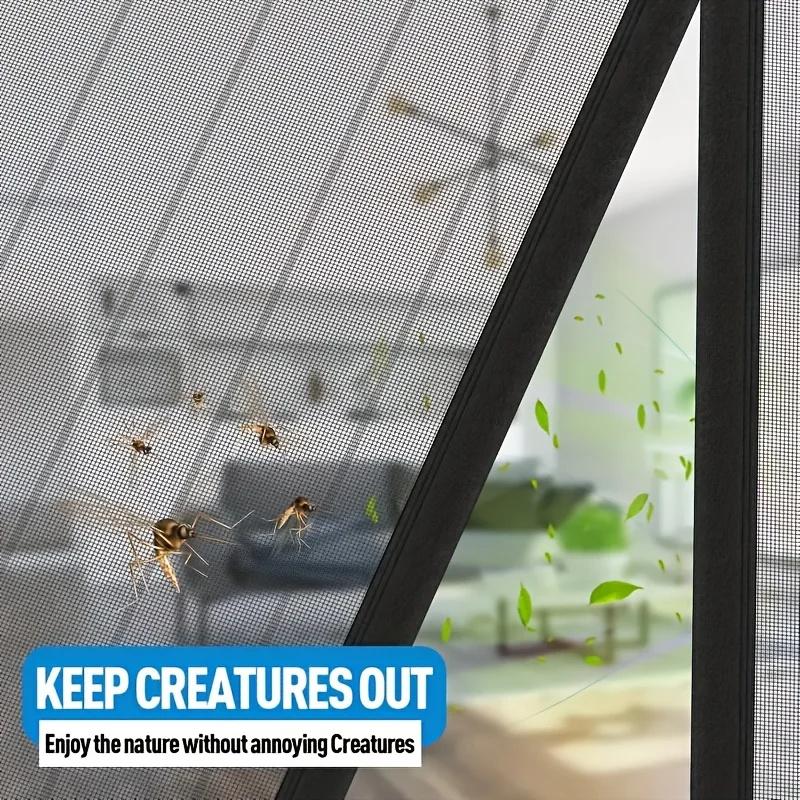 Magnetic Door Curtain, Auto Closing Ventilated Screen, Easy Installation with Adhesive Strips, Pet Friendly Insect Proof