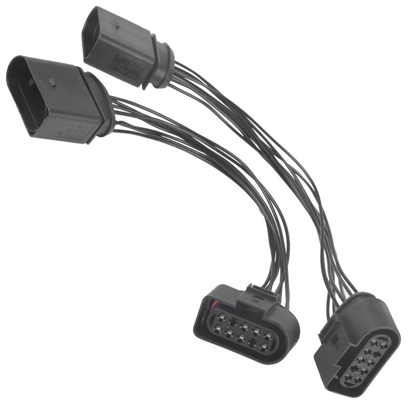 

2pcs 14 P to 10 P Xenon HID Headlight Connector Adapter Wiring Harness For VW Jetta 2015 Headlight Plug Socket 1J0973737 2pcs