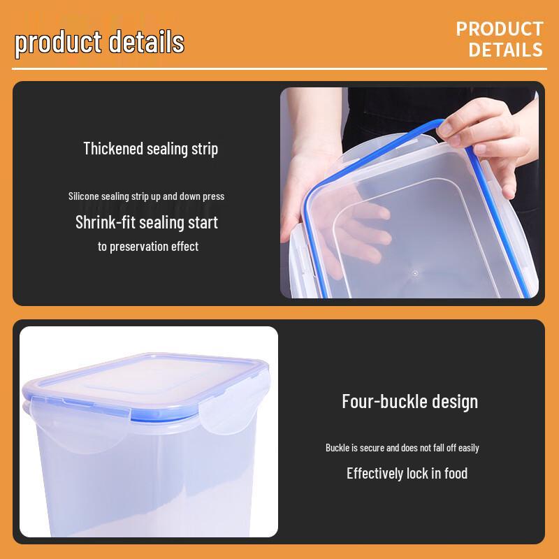 Transparent Plastic Refrigerator Storage Container