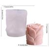 Rose Bud Candle Silicone Mould Reusable Flower Aromatherapy Candle Mould Simulation Rose Bud Cylinder For Home Decor Hobby Craft