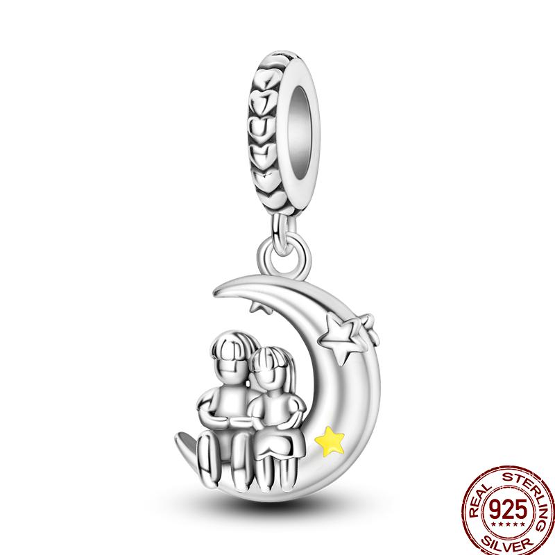 Copper Love Blessing Diamond Love Family Friendship Love Charm Beads Suitable For Pan Original Bracelet Diy