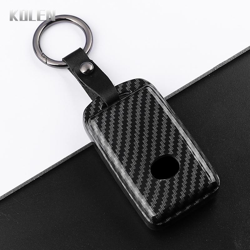 ABS Carbon Fiber Style Car Key Case Cover For Mazda 3 Alexa CX30 CX-4 CX5 CX-5 CX8 CX-8 CX-30 CX9 CX-9 Protected Fob Accessories