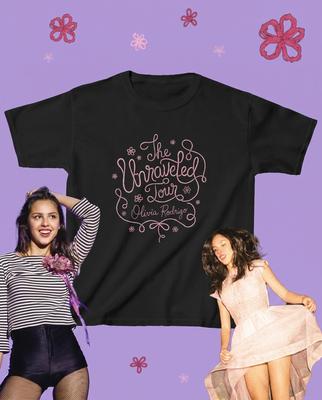 Olivia Rodrigo Tour Merch Baby Tee, Unraveled Tour TShirt and Kids Tshirt 2026, Concert Tee, Pop Music Baby Tee