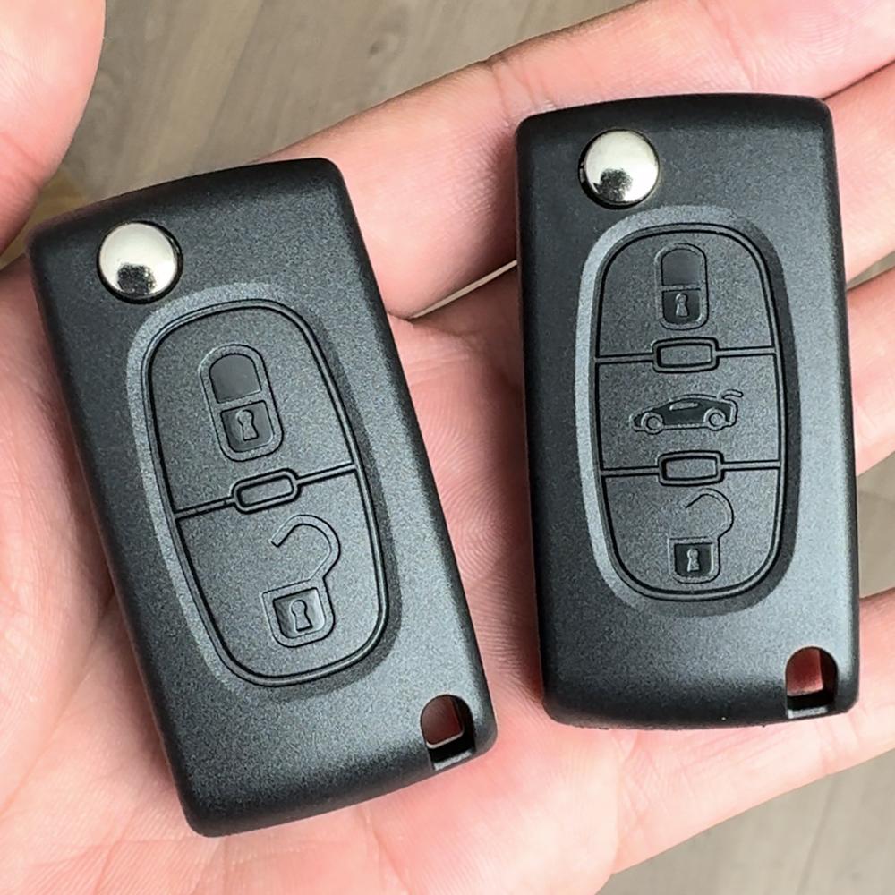 ABX2 YOSE Für Citroen C2 C3 C4 C5 C6 Xsara Berlingo Für Peugeot 207 307 308 407 607 807 HU83 VA2 Klinge Klappschlüssel Auto Schlüsselgehäuse Hülle