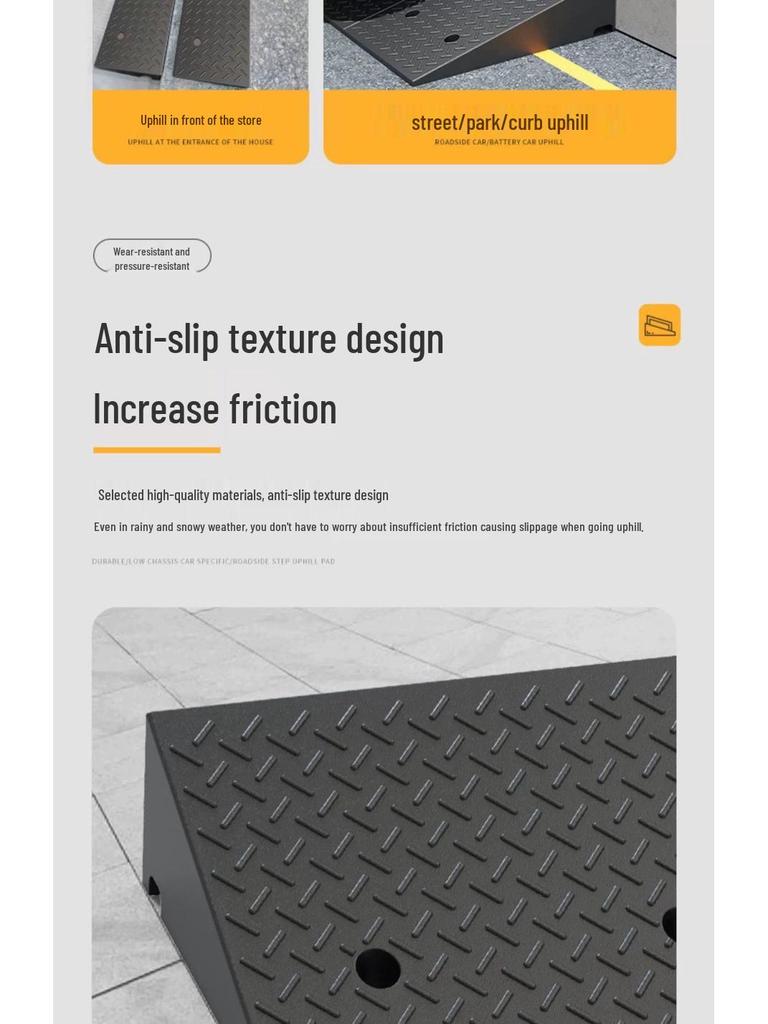 Rubber Curb Ramp Mat for Vehicles and Thresholds