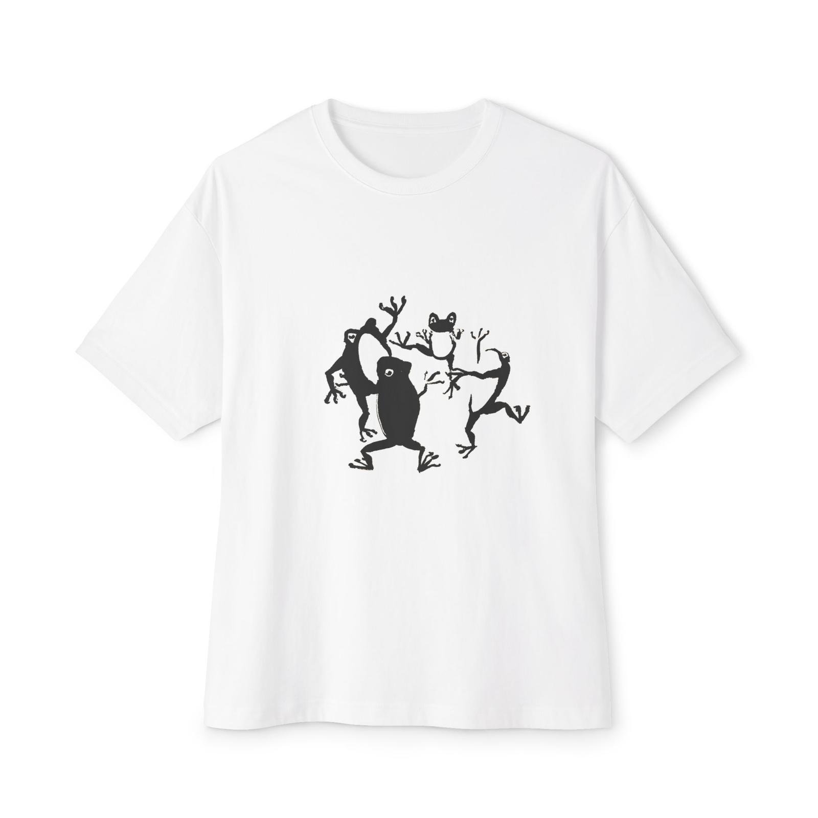 Playful Frog Dance Graphic T-Shirt | Fun Gift for Friends S разноцветный