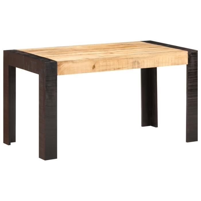VidaXL Table de salle à manger 140x70x76 cm Bois de manguier brut