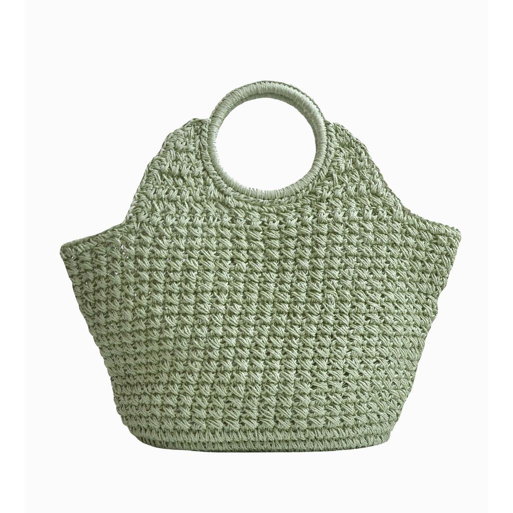 Handmade Woven Straw Bag, Large Capacity Casual Vacati Style Handbag Fashi, Versatile Beach Bag