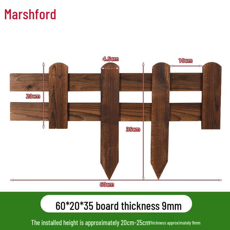 Masfu Outdoor Garden Wood Fence