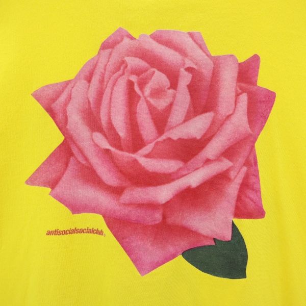 ANTI SOCIAL SOCIAL CLUB Made In USA Short Sleeve T-shirt XXL Yellow Men's Used