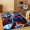 Cartoon UFO Roboter Grendizer Anime Teppich für Schlafzimmer Wohnzimmer Sofa Fußmatte Heimdekoration, Kinder Spielbereich Teppich Rutschfest Geschenk