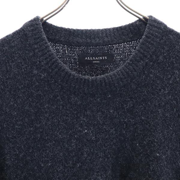 ALLSAINTS wool blend Long sleeve knit S Gray sweater Men's Used