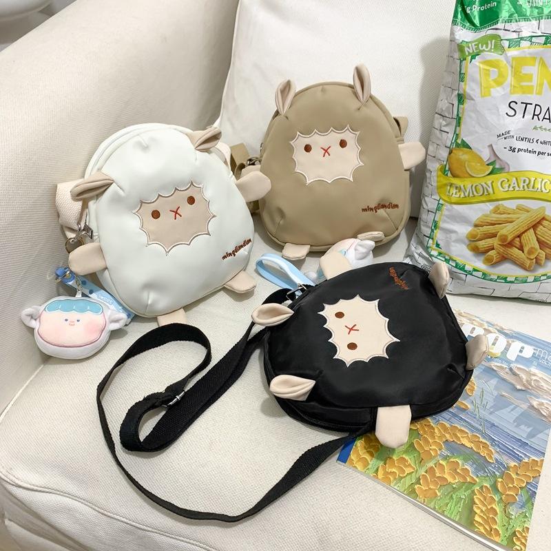 Cute Small Bag Female Japanese Small Fresh Funny Lamb Student Shoulder Bag Sweet Lady Versatile Messenger Bag