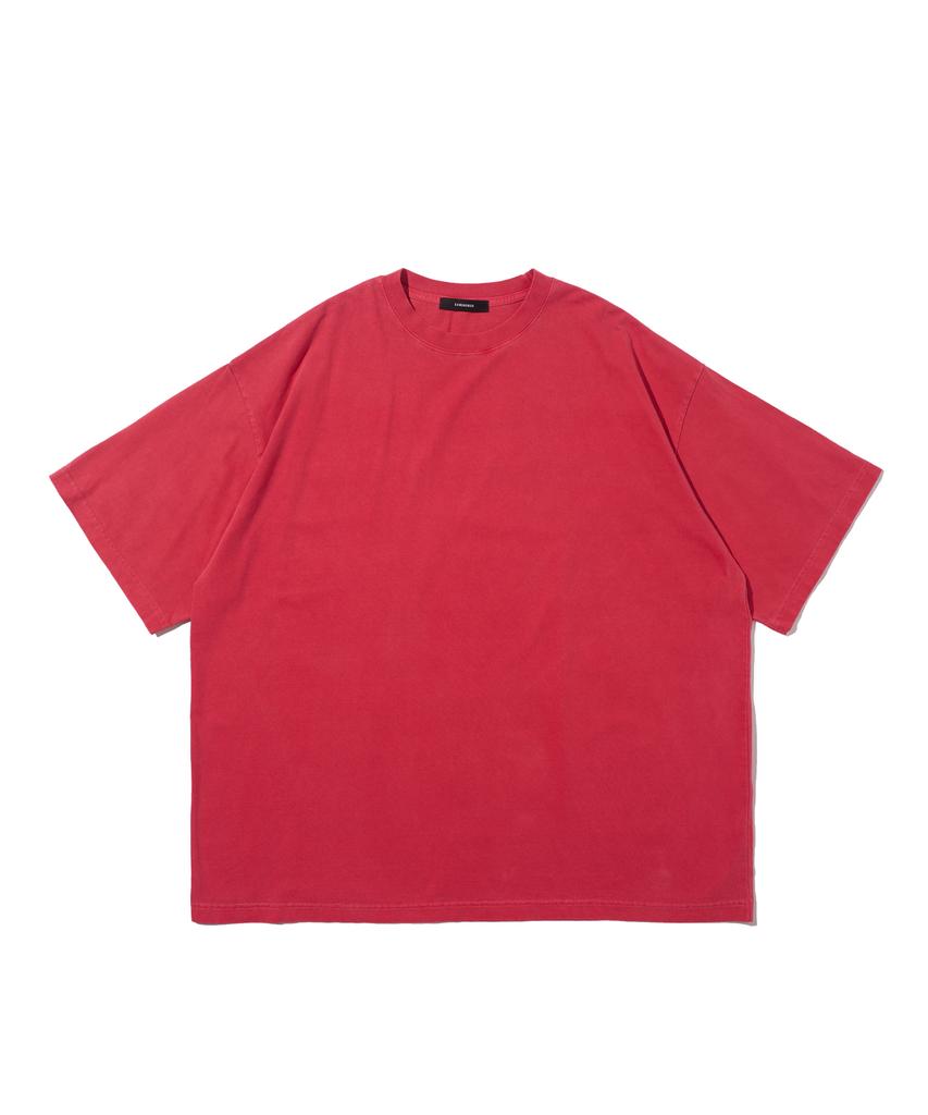 CARGOBROS Pigment Overbox Short Sleeve Tee (Red)