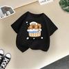 Children's Casual Short-sleeved T-shirt, Summer Boys' And Girls' Cute Capri Blouse