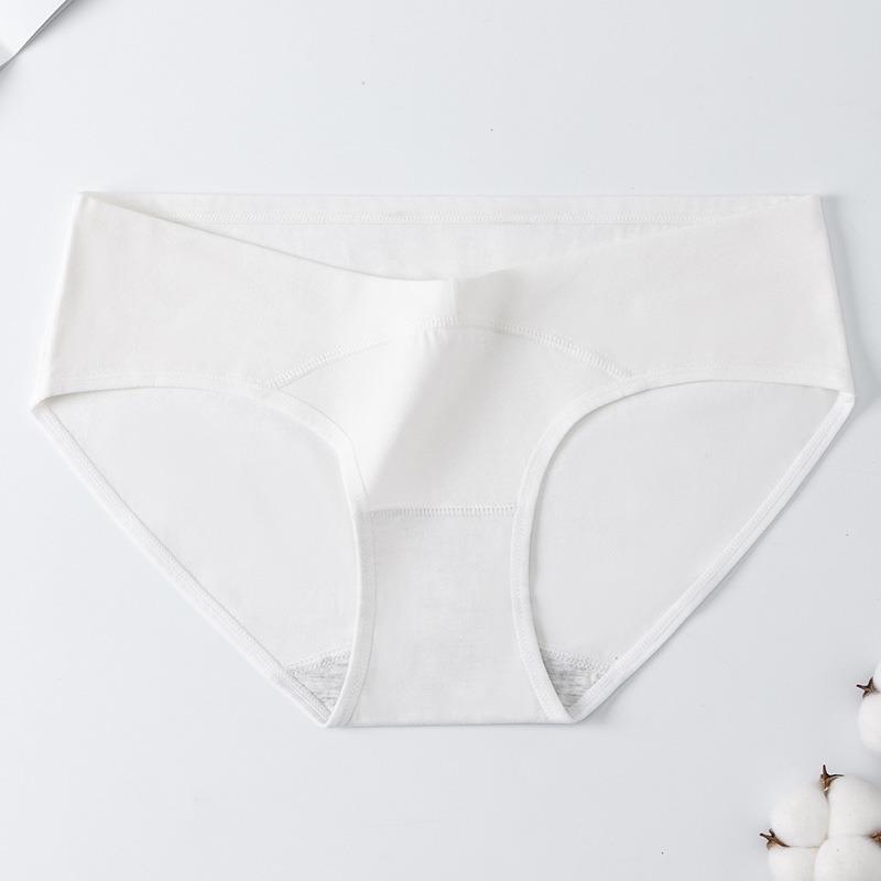 V Shape Maternity Cotton Underwear Antibacterial For Pregnant Women Early Mid Late Stage