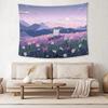 Forest Aesthetic Tapestry Kawaii Animals with Green Plants for Instagram Style Room Photo Wall Decor