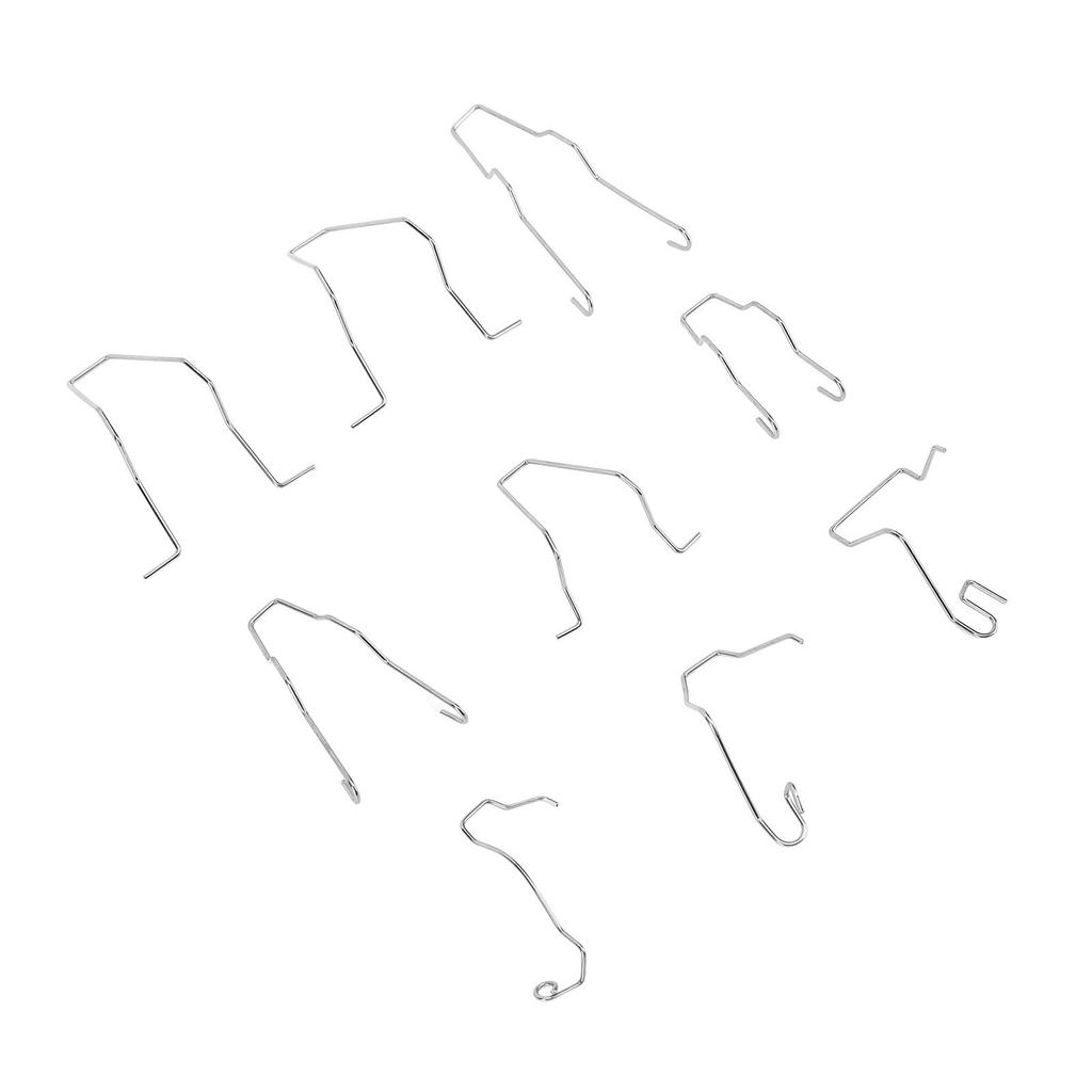 9pcs Bulb Retaining Spring Clips Universal Stainless Steel Headlight Dip Dipped Beam Bulb Holder Clips for H1 H3 H4 H7