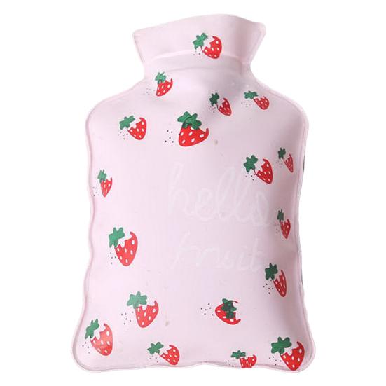 Hot Water Bottle Screw Top Good Sealing PVC Doggy Pattern Cold Weather Indoor Outdoor Mini Hot Compress Bag for Pain Relief