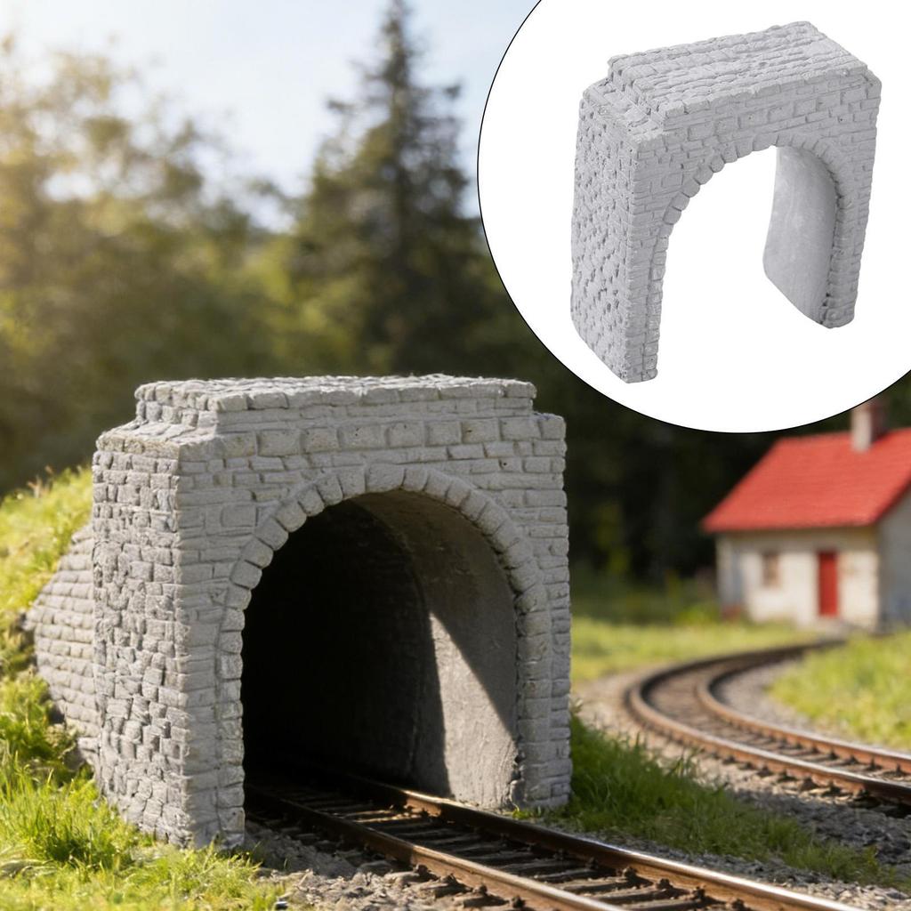 N Scale Railroad Stone Tunnel Model Layout Diorama Gift Simulation Stones Miniature Scene for