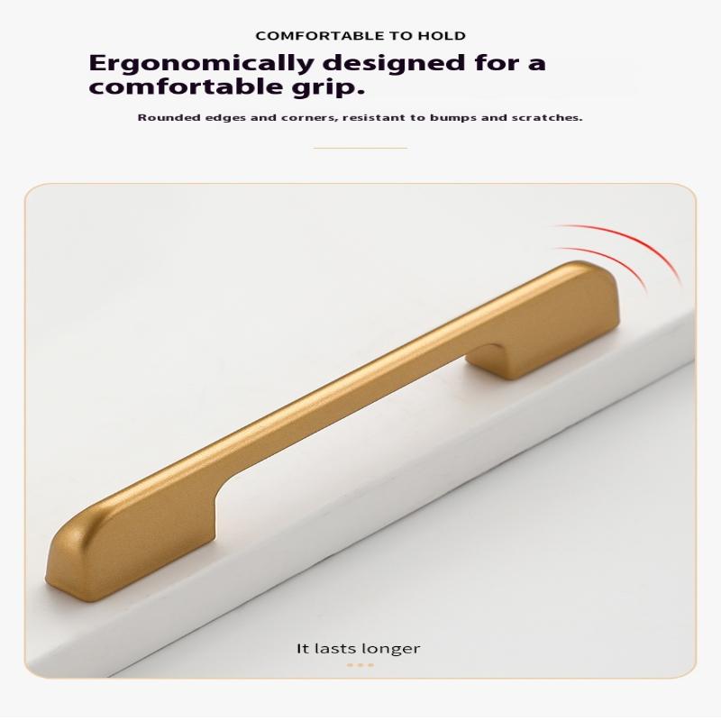 Solid Black Lengthening One Meter Cabinet Long Handle Modern Simple Lengthening Cabinet Door Handle