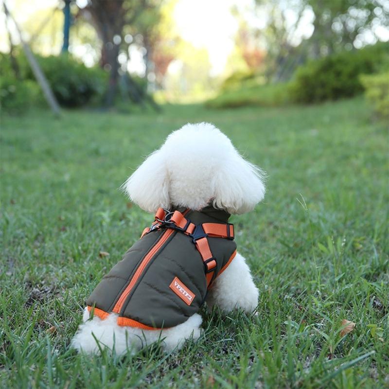 Pet Dog Coat Clothes Windproof Dog Snowsuit Thicken Wind Resist Coat