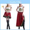Vielseitiges Mode-Charmian Damen-Biergartenmädchen-Kostüm für Oktoberfest und Cosplay