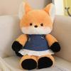 Fox Sheep Forest Husky Wolf Rabbit With Clothes Plush Toy Stuffed Doll Gift Kids