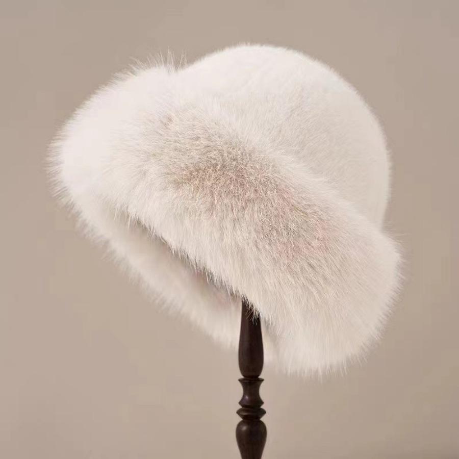 1PC Thickened Faux Warm Cap, Women's - Mongolian Hat Winter Hairy Fashion Beret
