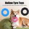 Dog Toy Hollow Tire Shape Circle Puppy Teething Chew Toys Premium Natural Rubber Relieve Boredom Easy Cleaning Pet Supplies
