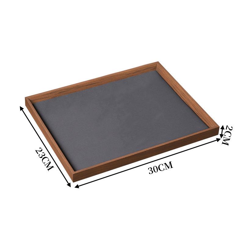 Jewelry Look Empty Tray Black Walnut Wooden Display Tray Jewelry Storage Bracelet Ornament Necklace